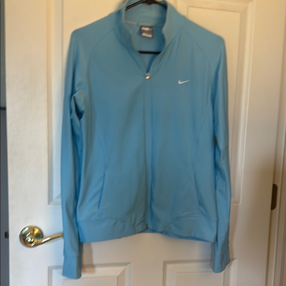 Nike Blue Athletic Full-Zip Jacket size M